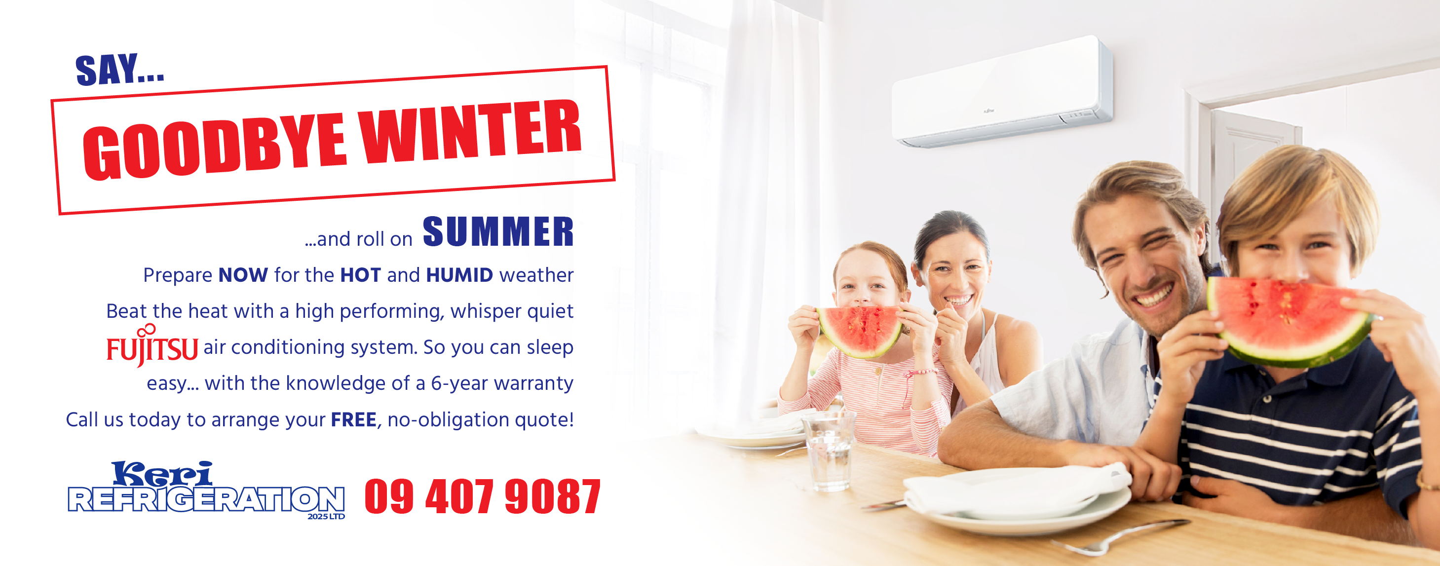 Say Goodbye Winter With Fujitsu And Keri Refrigeration